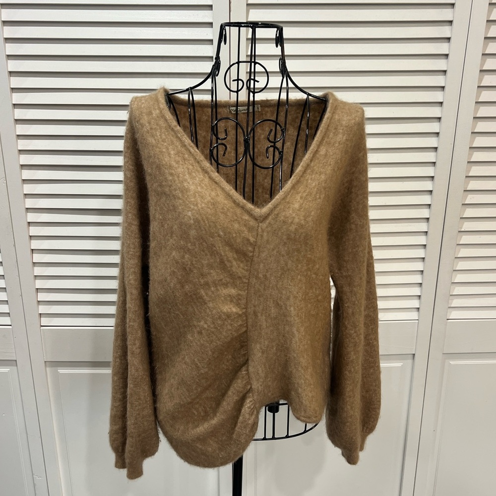MES DEMOISELLES Paris Asymmetrical Meridien Alpaca & Wool Blend Sweater ๐ฆ 4-6 US - Picture 2 of 15